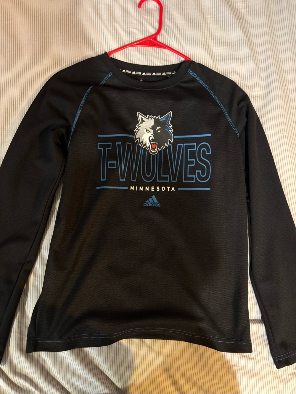Adidas Minnesota Timberwolves black long sleeve